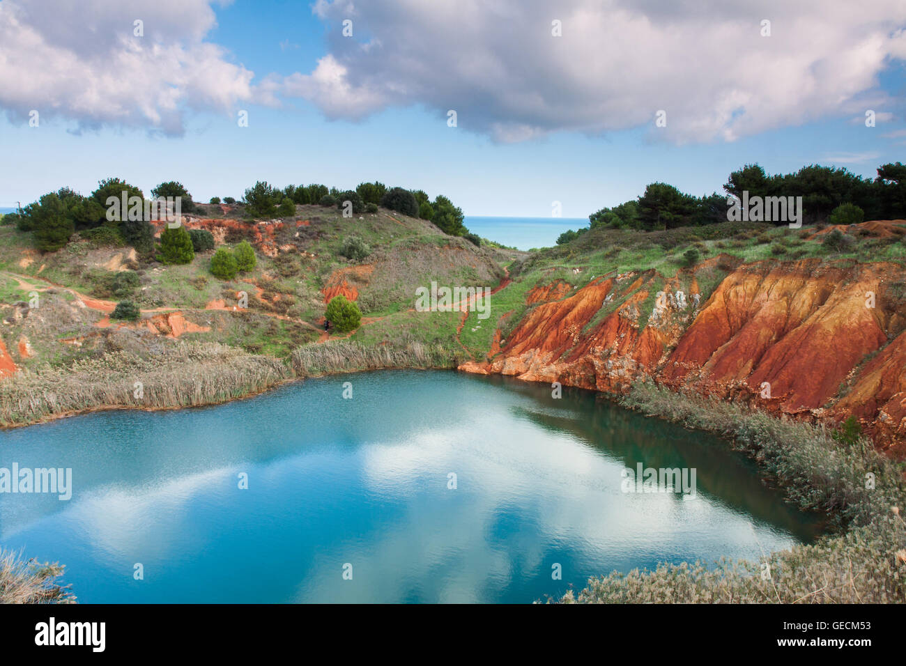 Lago di Otranto une Bauxite) Banque D'Images