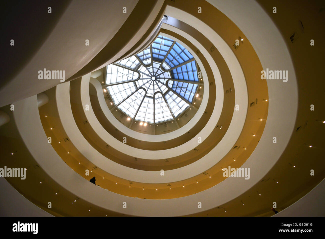 Intérieur de la Guggenheim Museum, New York Banque D'Images