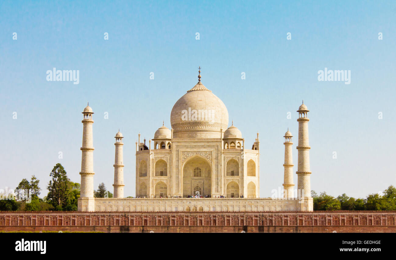 Le Taj Mahal de l'Inde Banque D'Images
