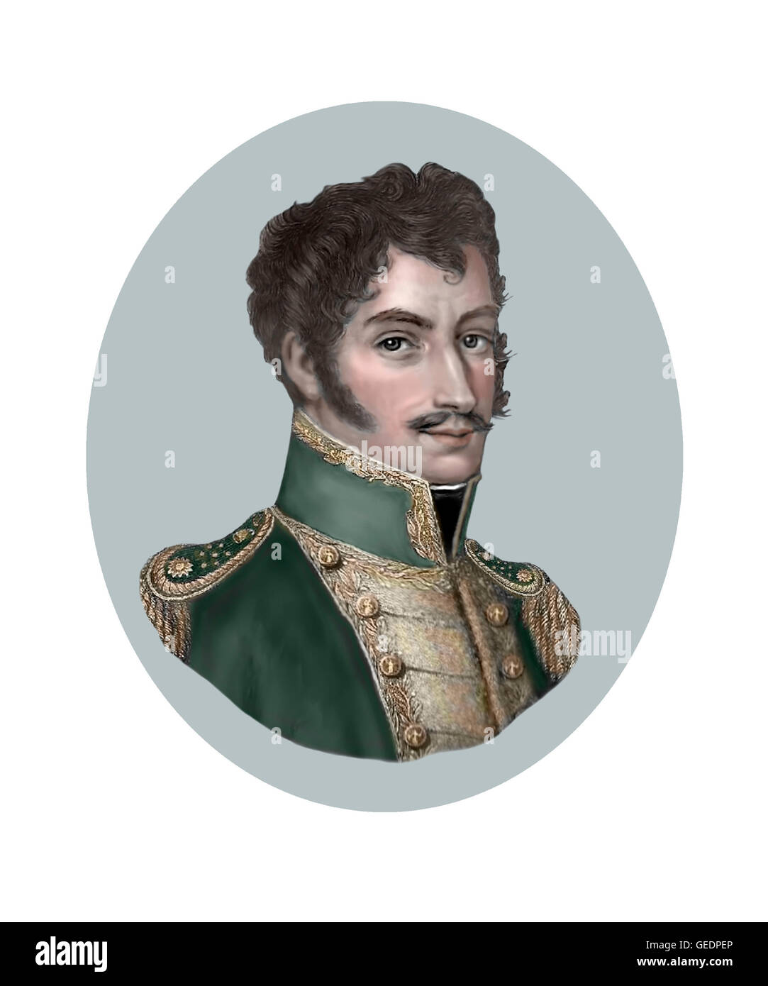 Simon Bolivar, homme d'État, 1783-1830 Banque D'Images