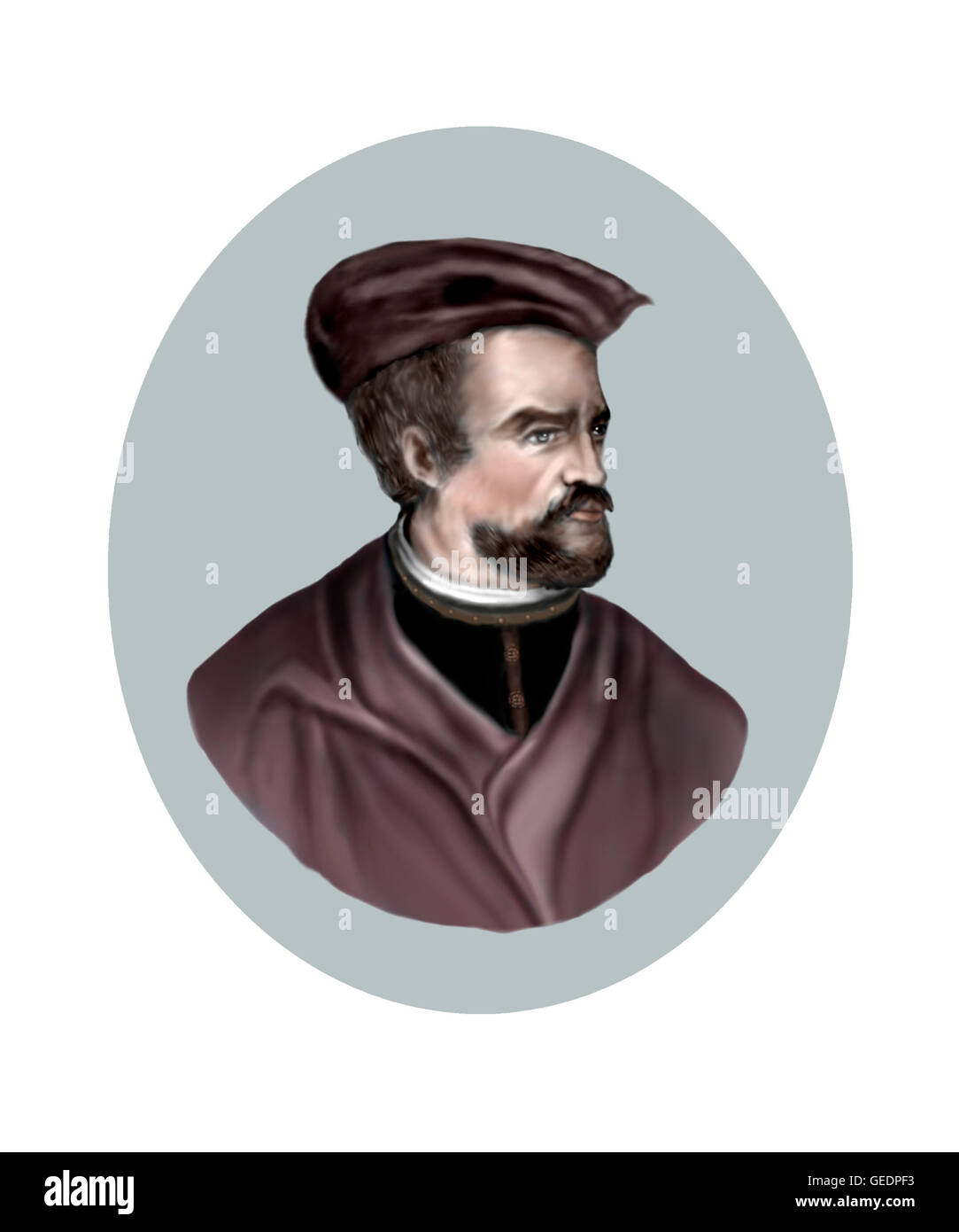 Jacques Cartier, navigateur, explorateur, 1491-1557 Banque D'Images