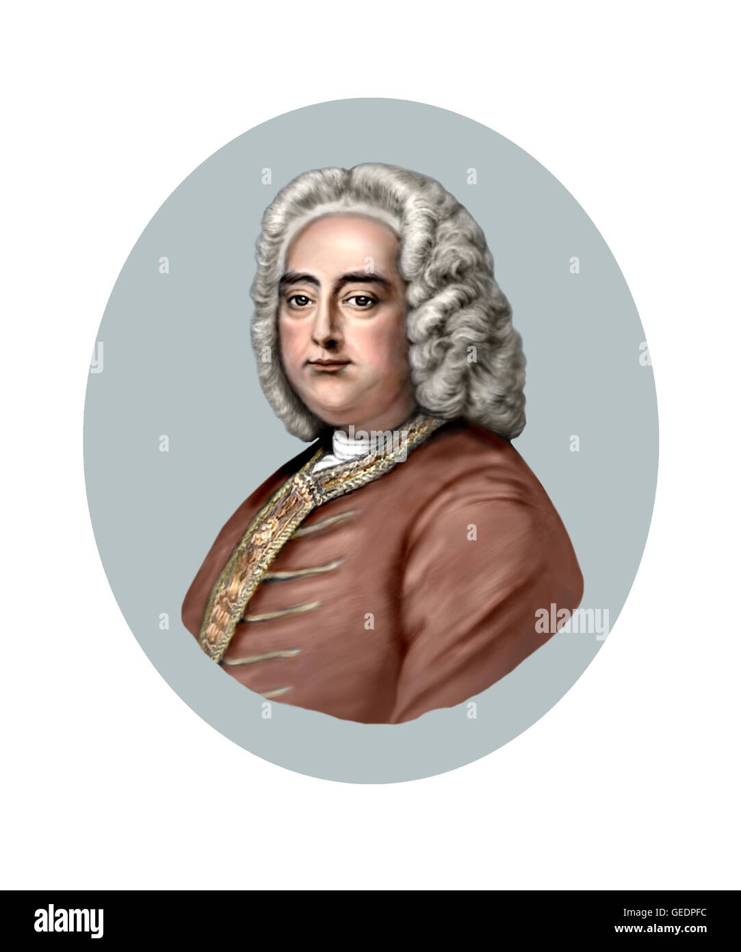 George Frideric Handel, 1685-1759, compositeur Banque D'Images