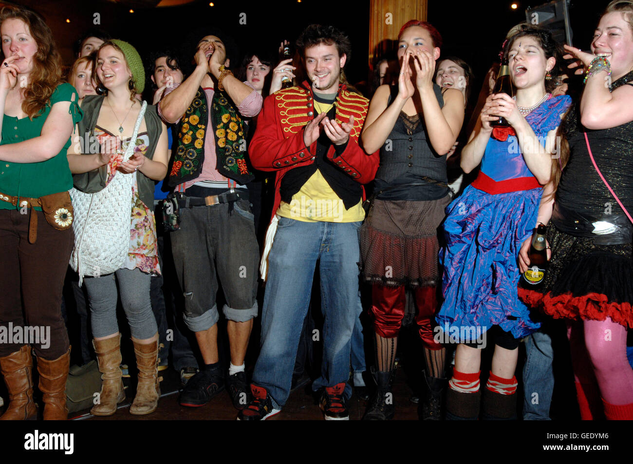 'Stranger Than Paradise' au parti un nouveau Dex' club 467 membres Brixton Road, Londres, 08.03.08 Banque D'Images