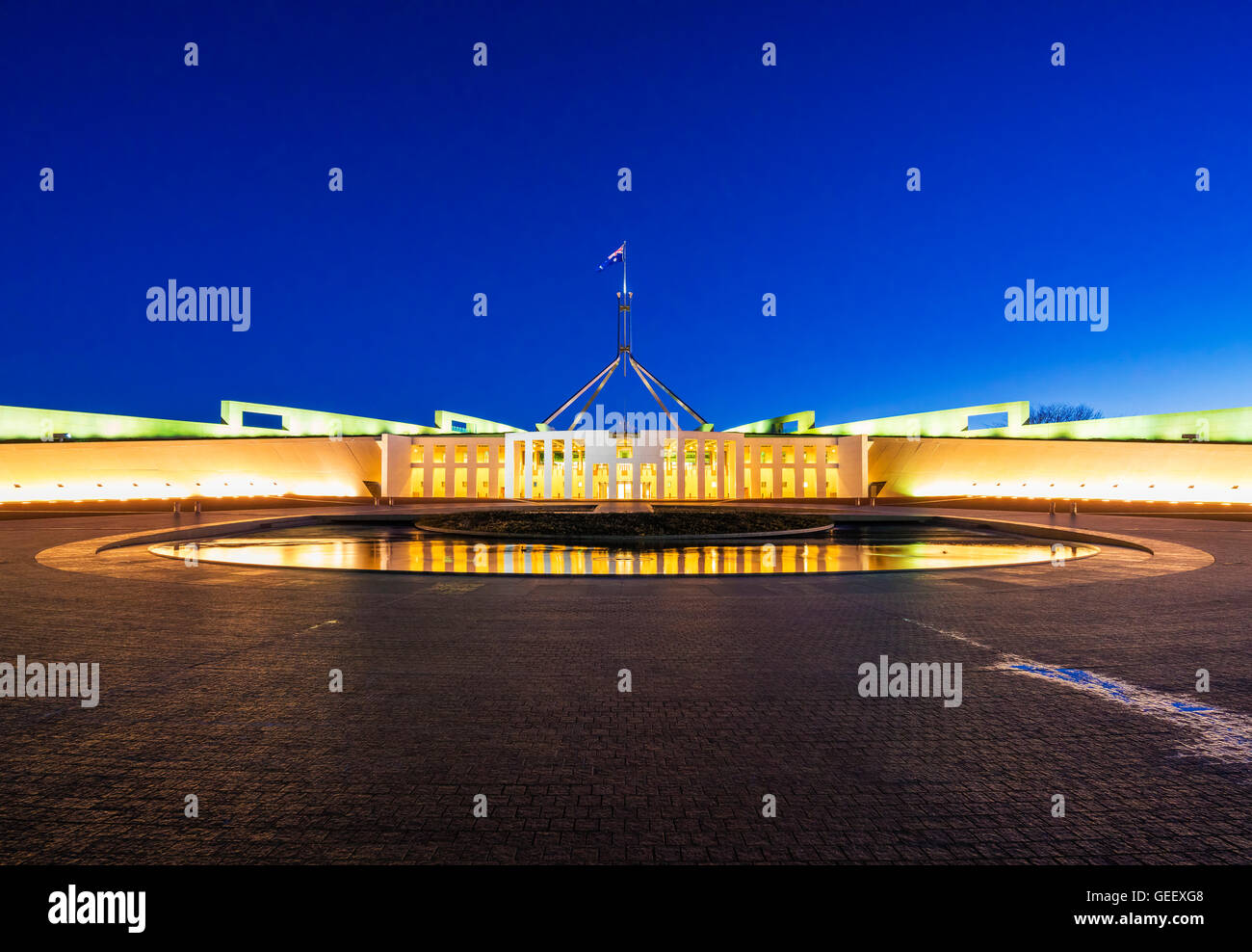 Le parlement de l'Australie à Canberra Banque D'Images