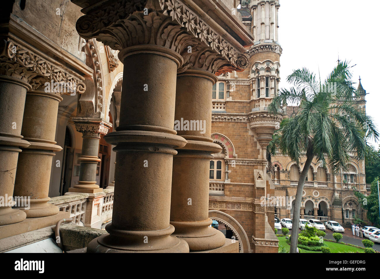 Le terminus de Chatrapati shivaji, Mumbai, Inde, Asie Banque D'Images