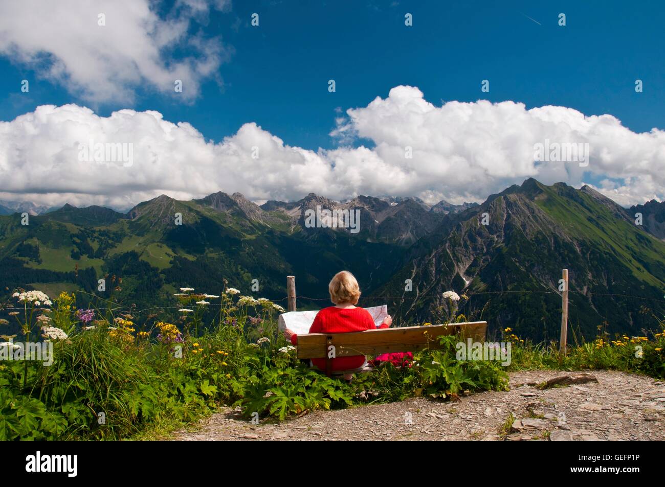 Alpes, Bavière Allgaeu Banque D'Images