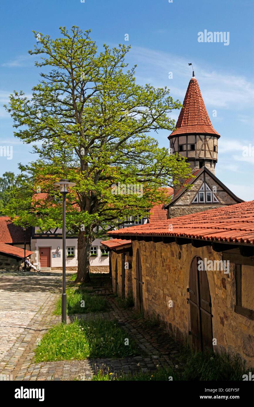 Kirchenburg, Ostheim Banque D'Images