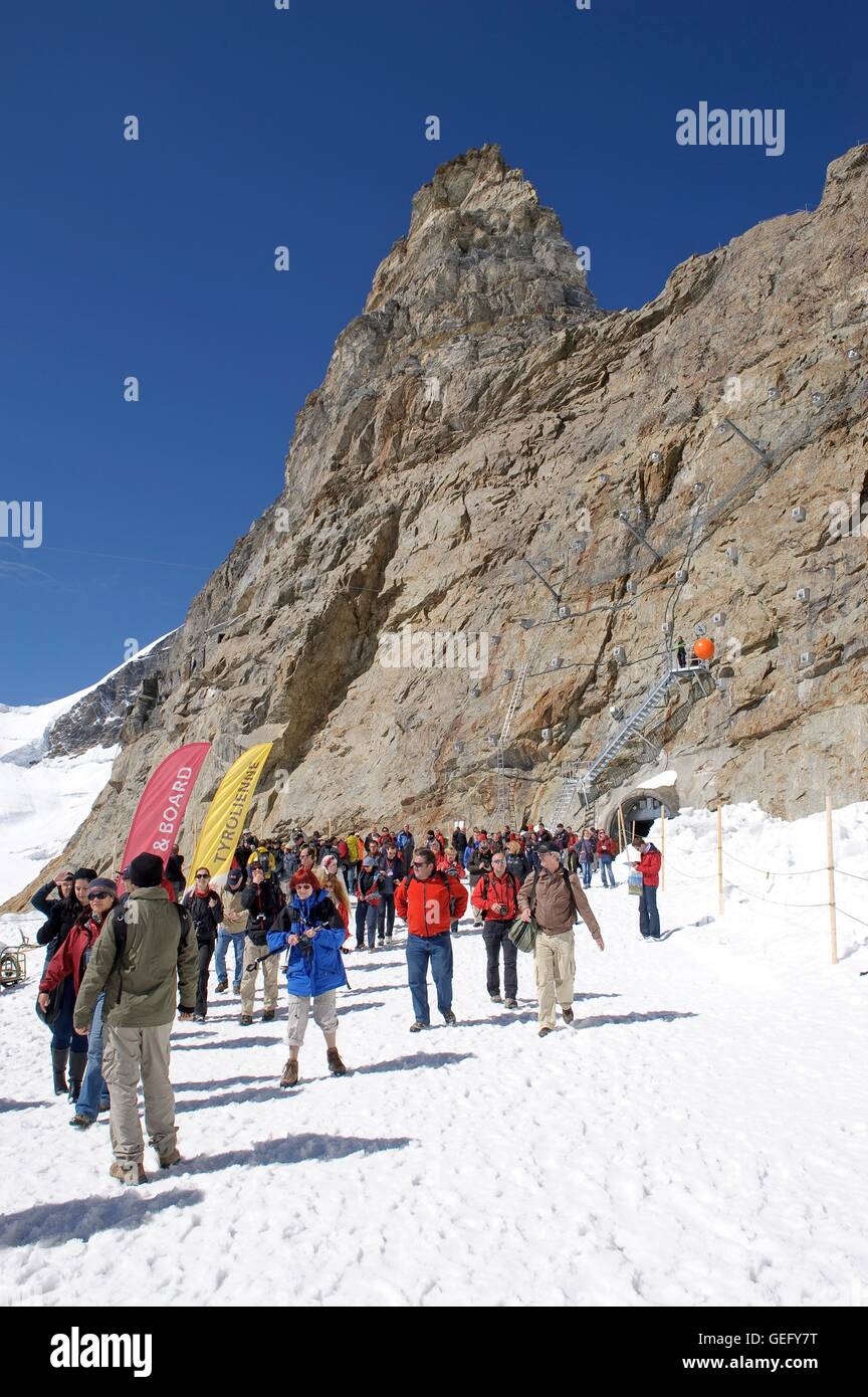 Jungfraujoch, Oberland Bernois Banque D'Images