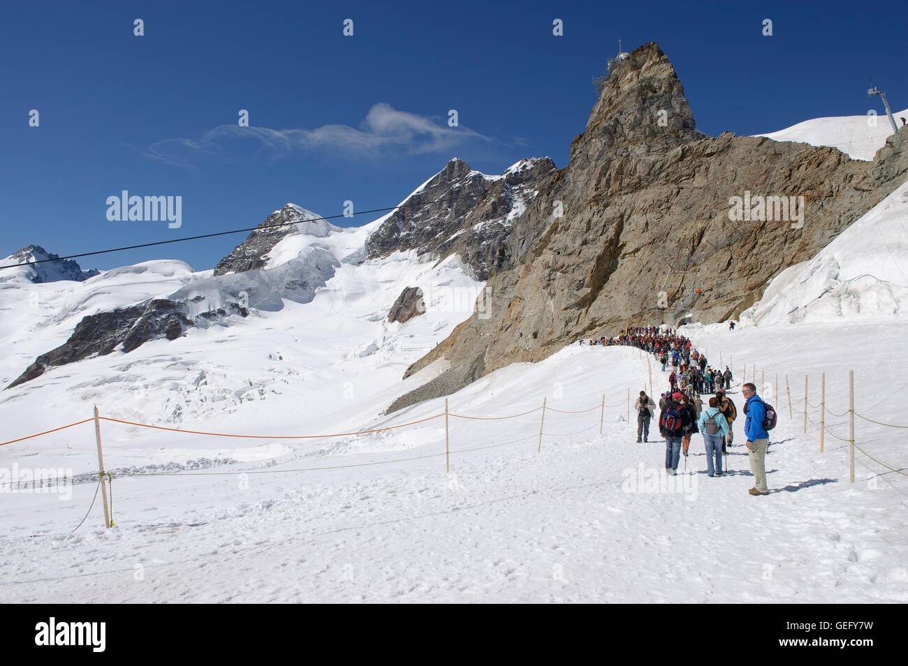 Jungfraujoch, Oberland Bernois Banque D'Images