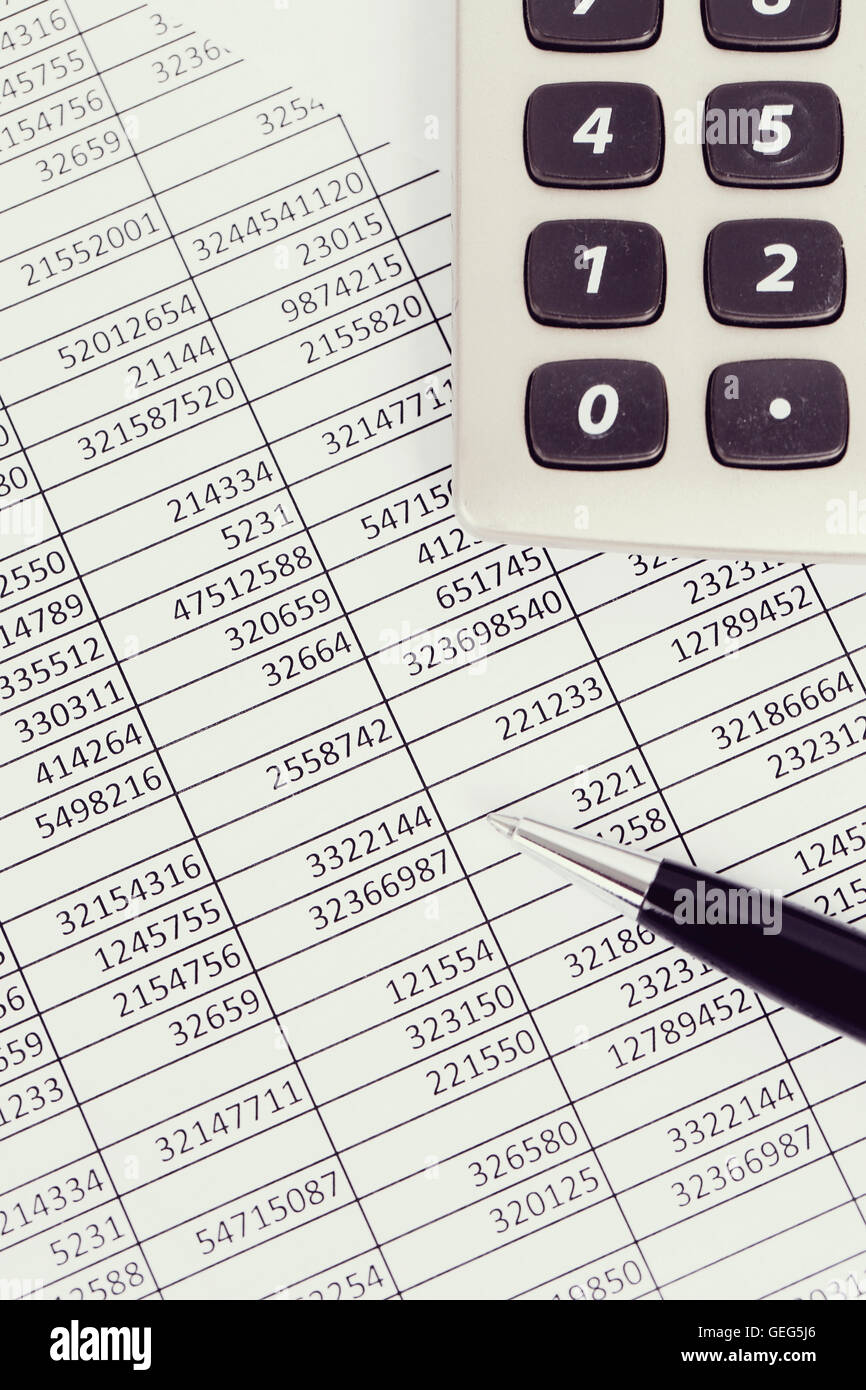 Comptabilité Banque D'Images