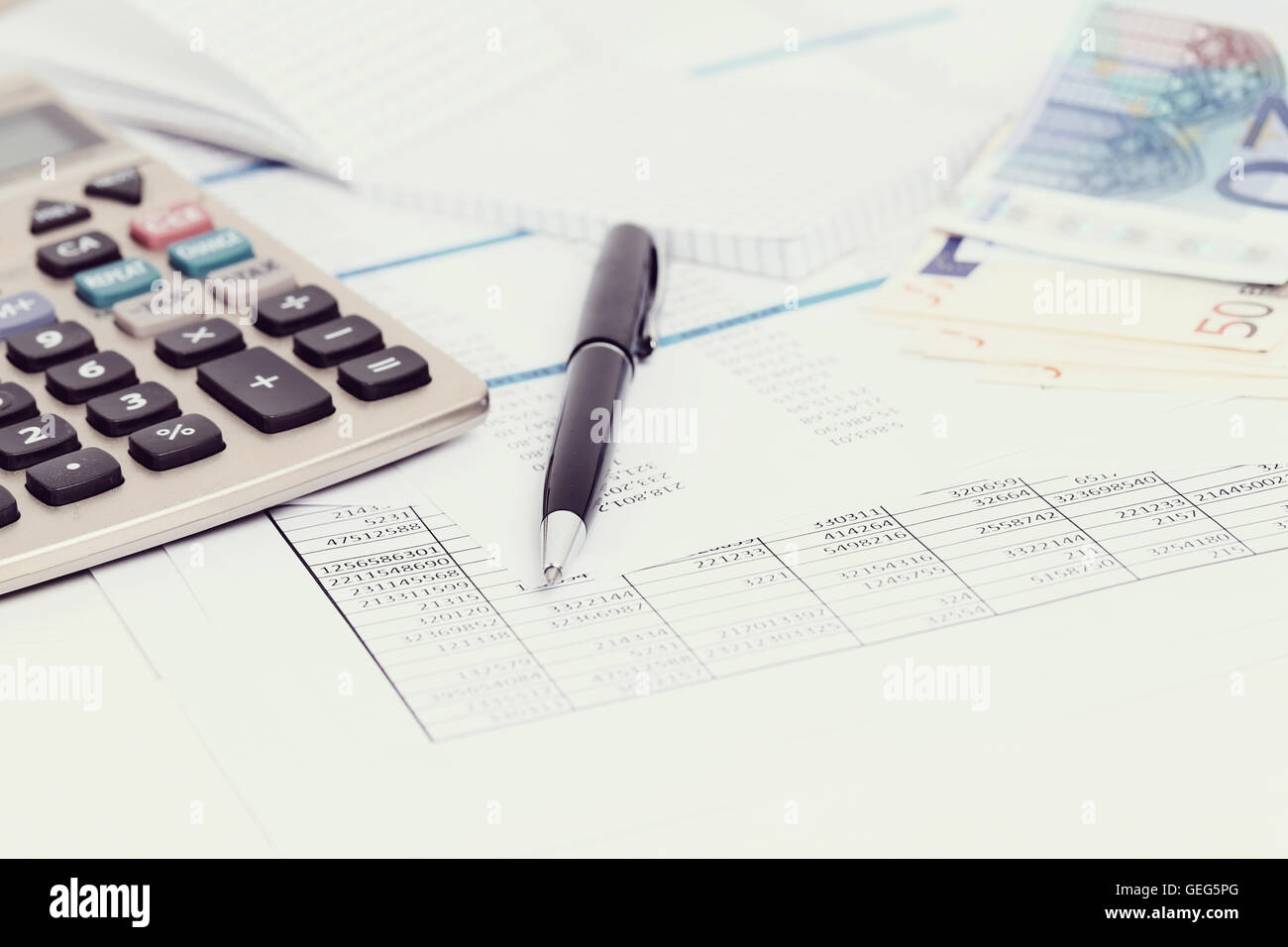 Comptabilité Banque D'Images