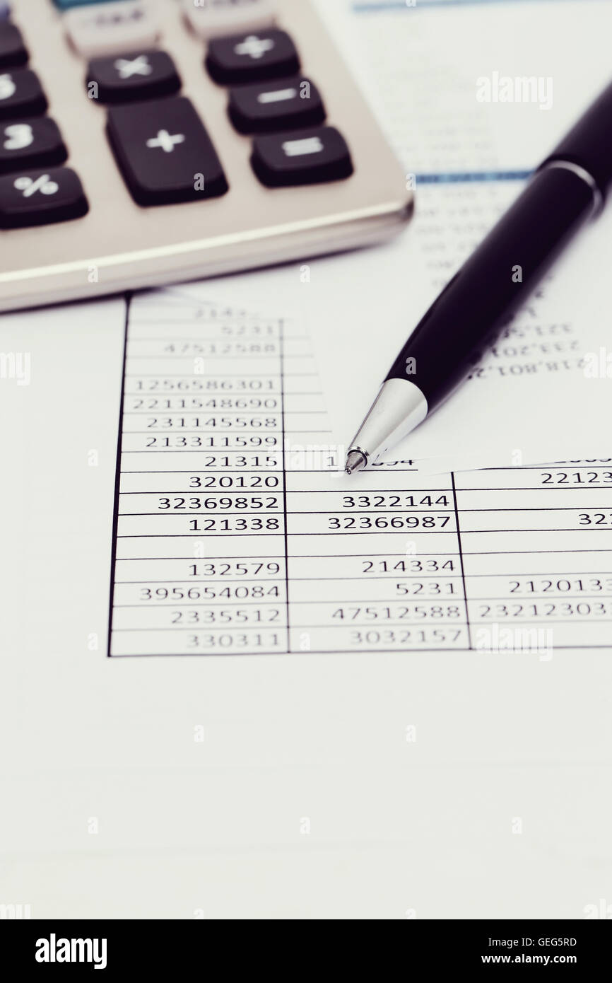 Comptabilité Banque D'Images