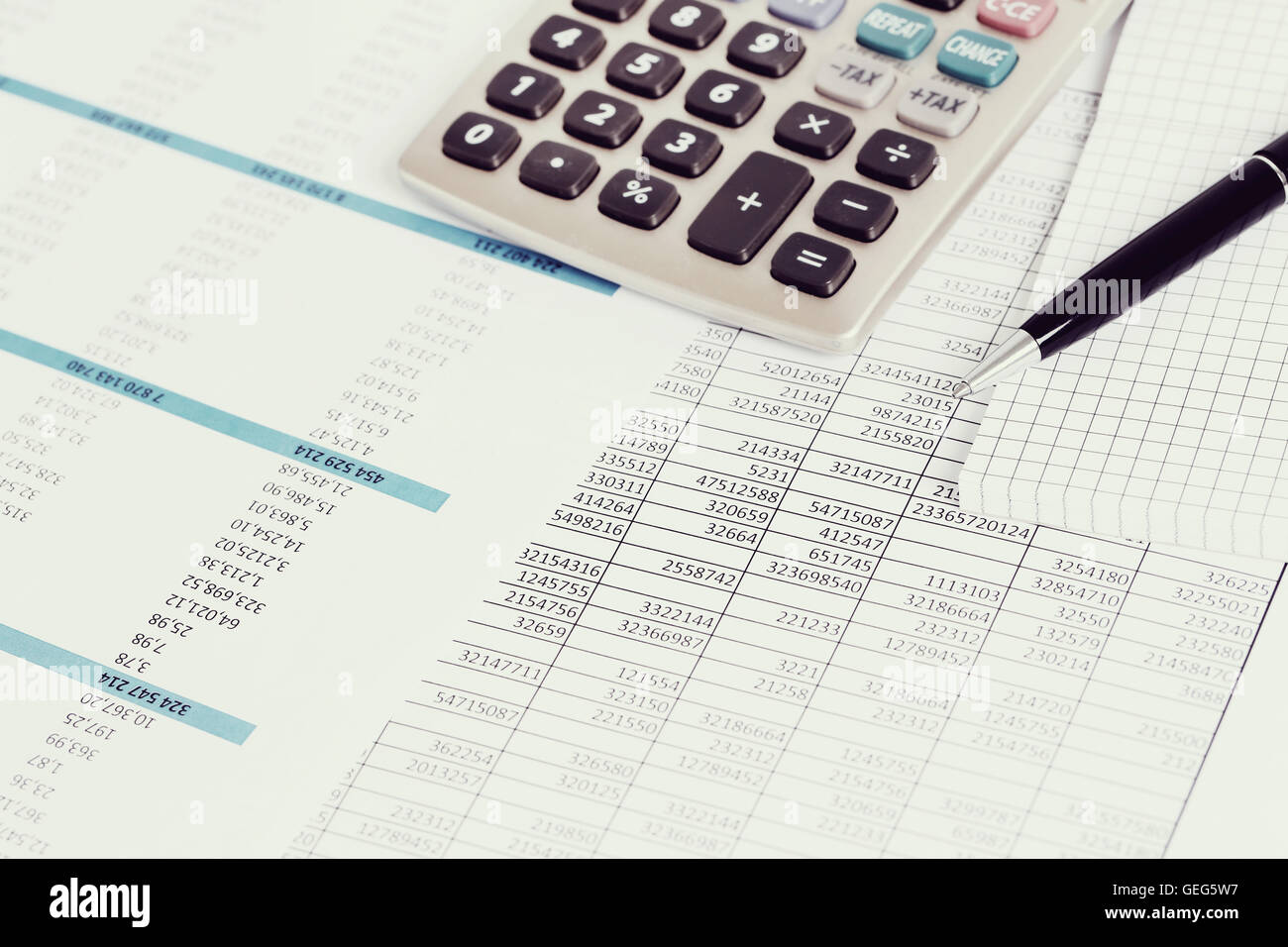 Comptabilité Banque D'Images