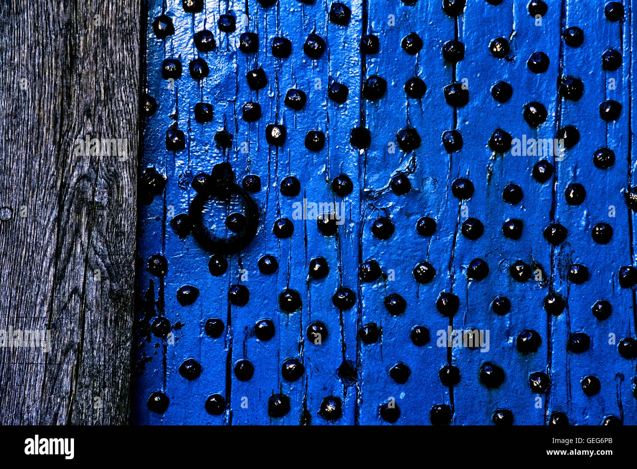 Porte cloutée. Le seigle. East Sussex. L'Angleterre. UK Banque D'Images