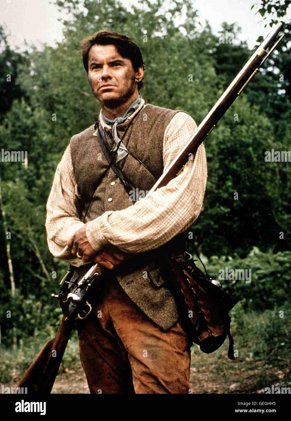 Joseph Simmons (Robert Urich) à voir. Britische Truppen als alle Nouveau England-Kolonien ihre unter Kontrolle bringen wollen, kommt es zwischen den Jèrri und den Siedlern des kleinen Ortes Lexington zu einer mörderischen Schlacht. *** *** Légende locale 1988, matin d'avril, Ein Tag Im April Banque D'Images