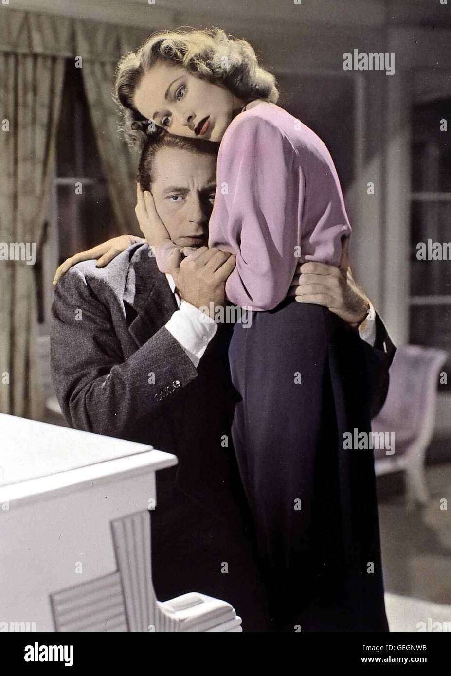 Henry (Paul Henreid) Bergner, Ann Bergner (Eleanor Parker) *** légende locale *** 1944, entre deux mondes, Zwischen Zwei Welten Banque D'Images
