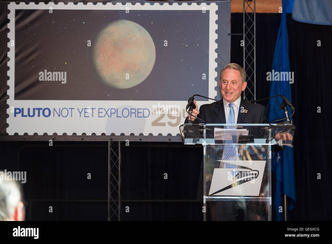 Pluton pas encore exploré jeux de timbres du monde Guinness 07190002 Banque D'Images
