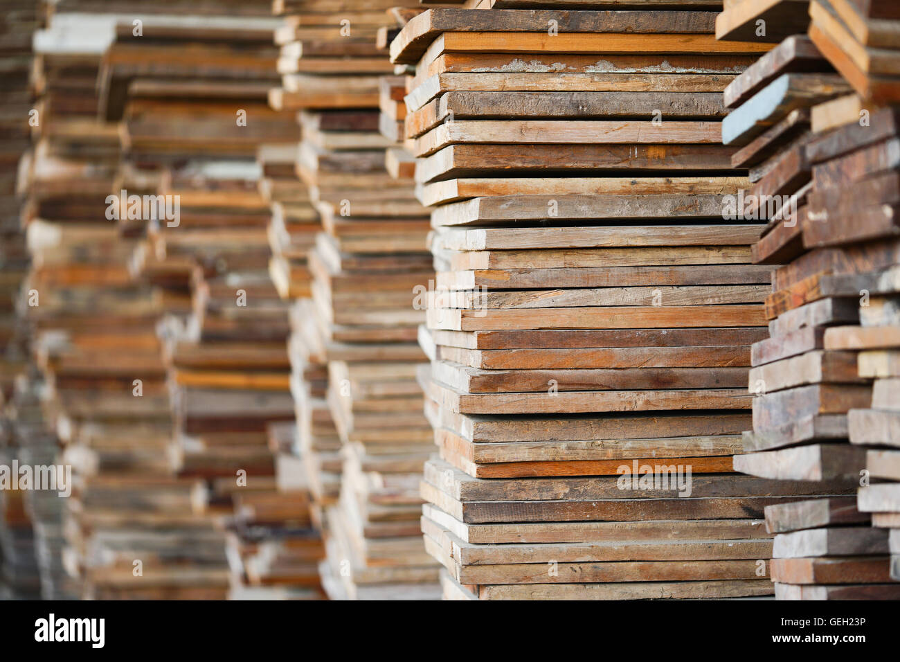 Pile de bois utiliser pour toile de fond Banque D'Images