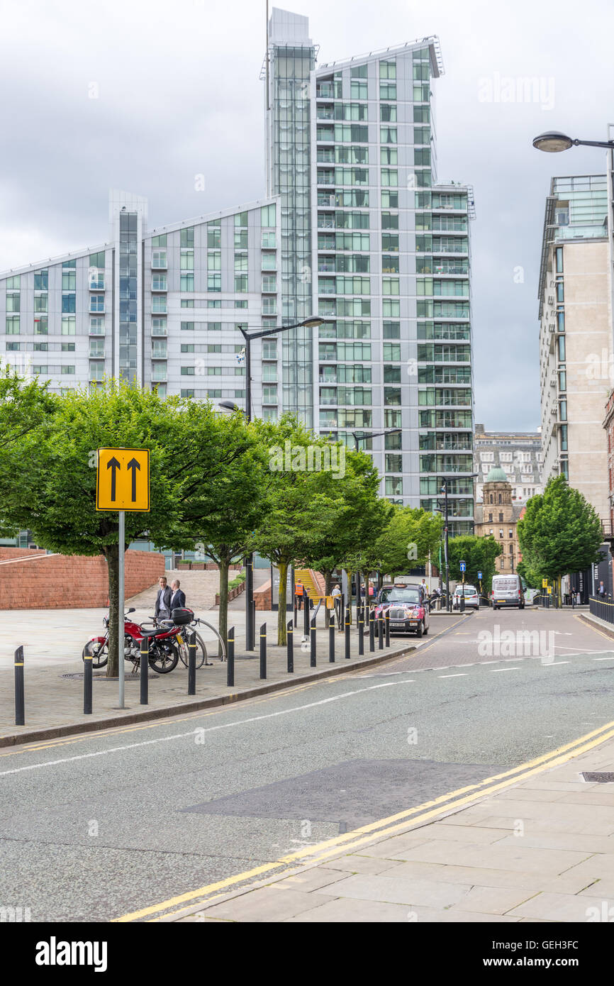 Le centre-ville de Manchester photos urbaines Banque D'Images