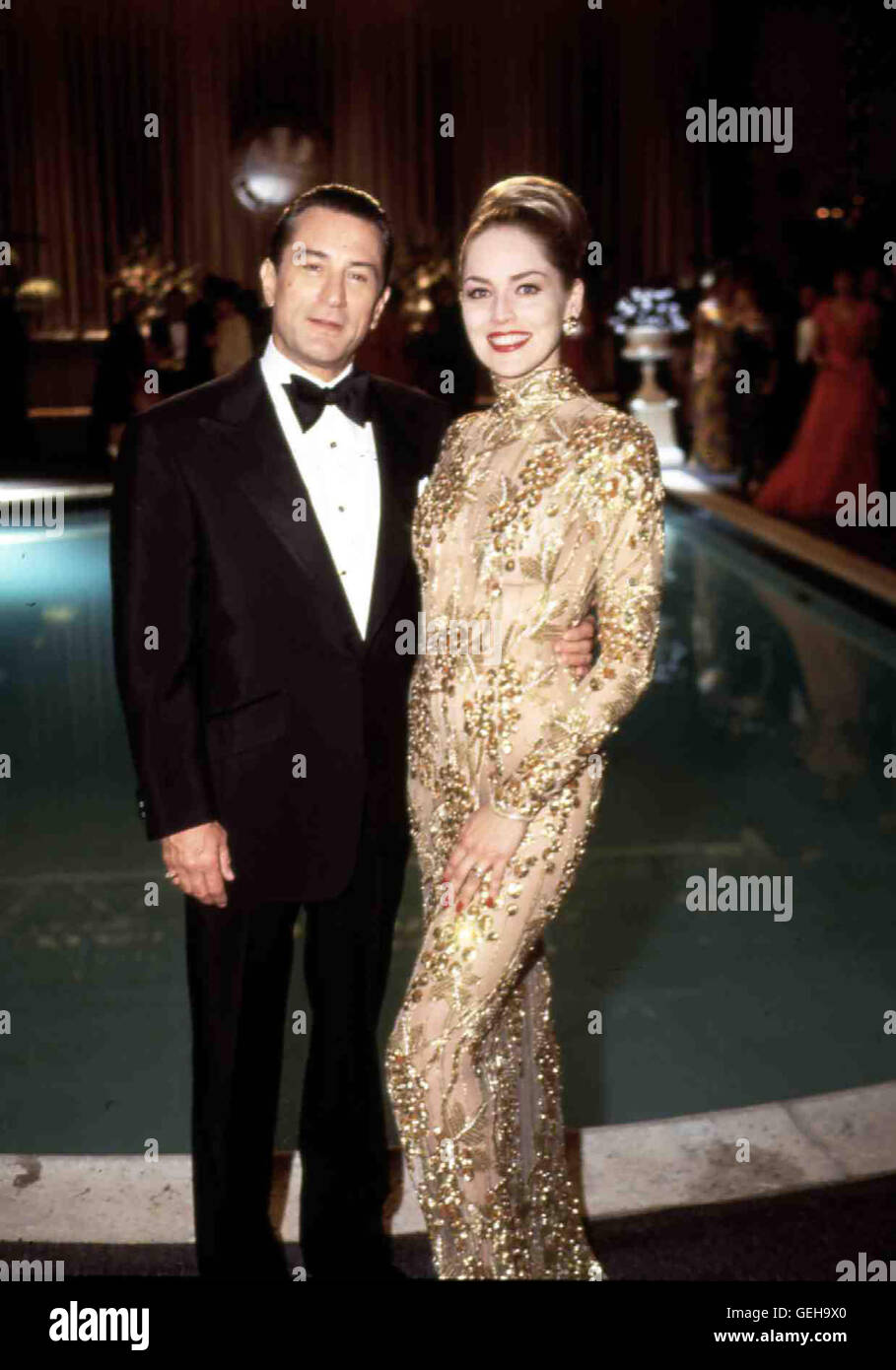 Robert de Niro, Sharon Stone Alles laeuft grandios, bis Sam 'Ace' Rothstein (Robert De Niro) dans das sich unsterblich Callgirl Ginger McKenna (Sharon Stone) verliebt. *** *** Légende locale 1995, Casino, Casino Banque D'Images