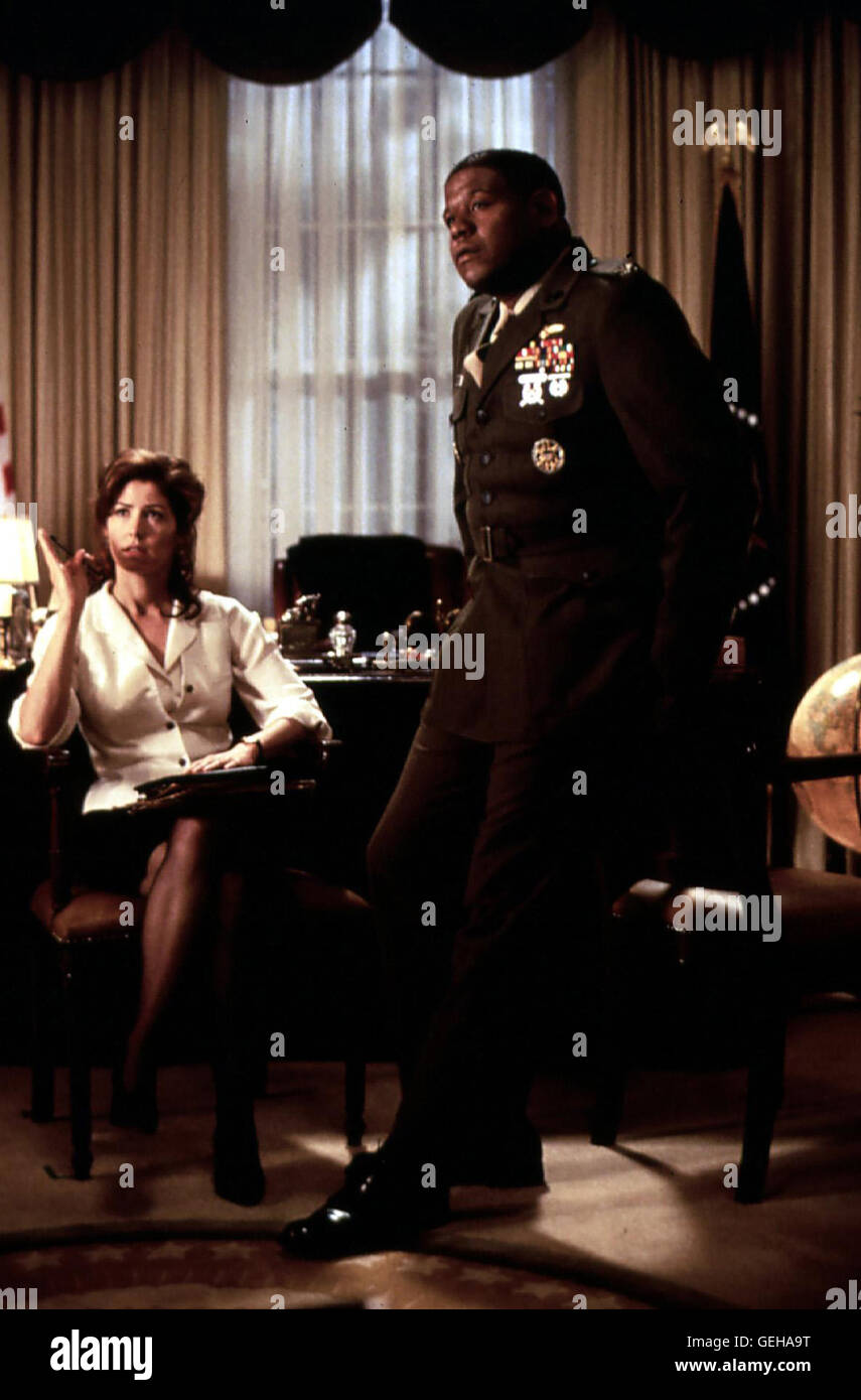 Dana Delany, Forest Whitaker Wie Mac Casey (Forest Whitaker,r) steht auch Betsy Corcoran (Dana Delany, l) auf der Seite des Praesidenten. *** *** 1994 légende locale, ennemi intérieur, l', Der Feind Stall vient dans Den Eigenen Reihen Banque D'Images