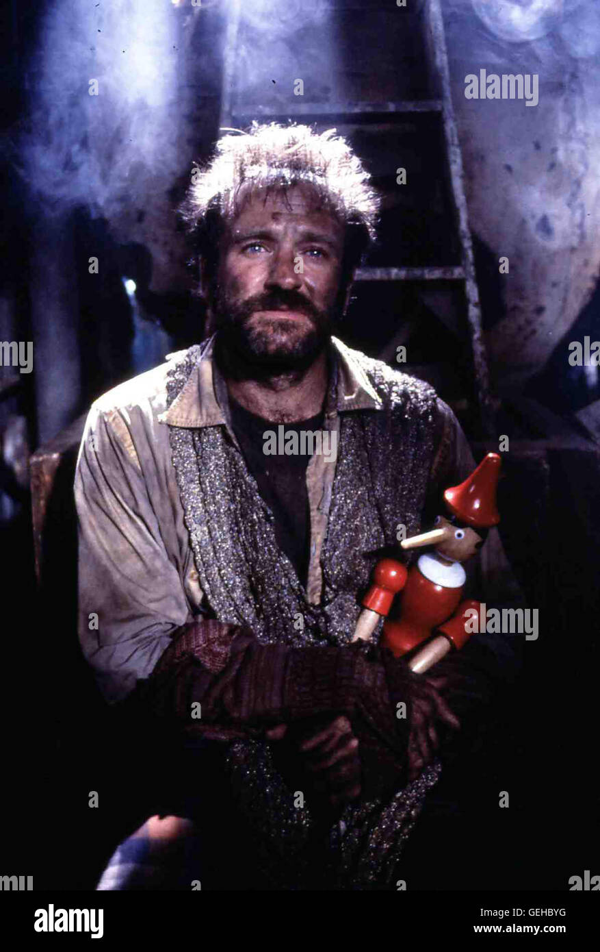Robin Williams Dort lernt er Parry (Robin Williams) kennen, einen ehemaligen Professeur. *** *** Légende locale 1991, Fisher King, l', Koenig Der Fischer Banque D'Images