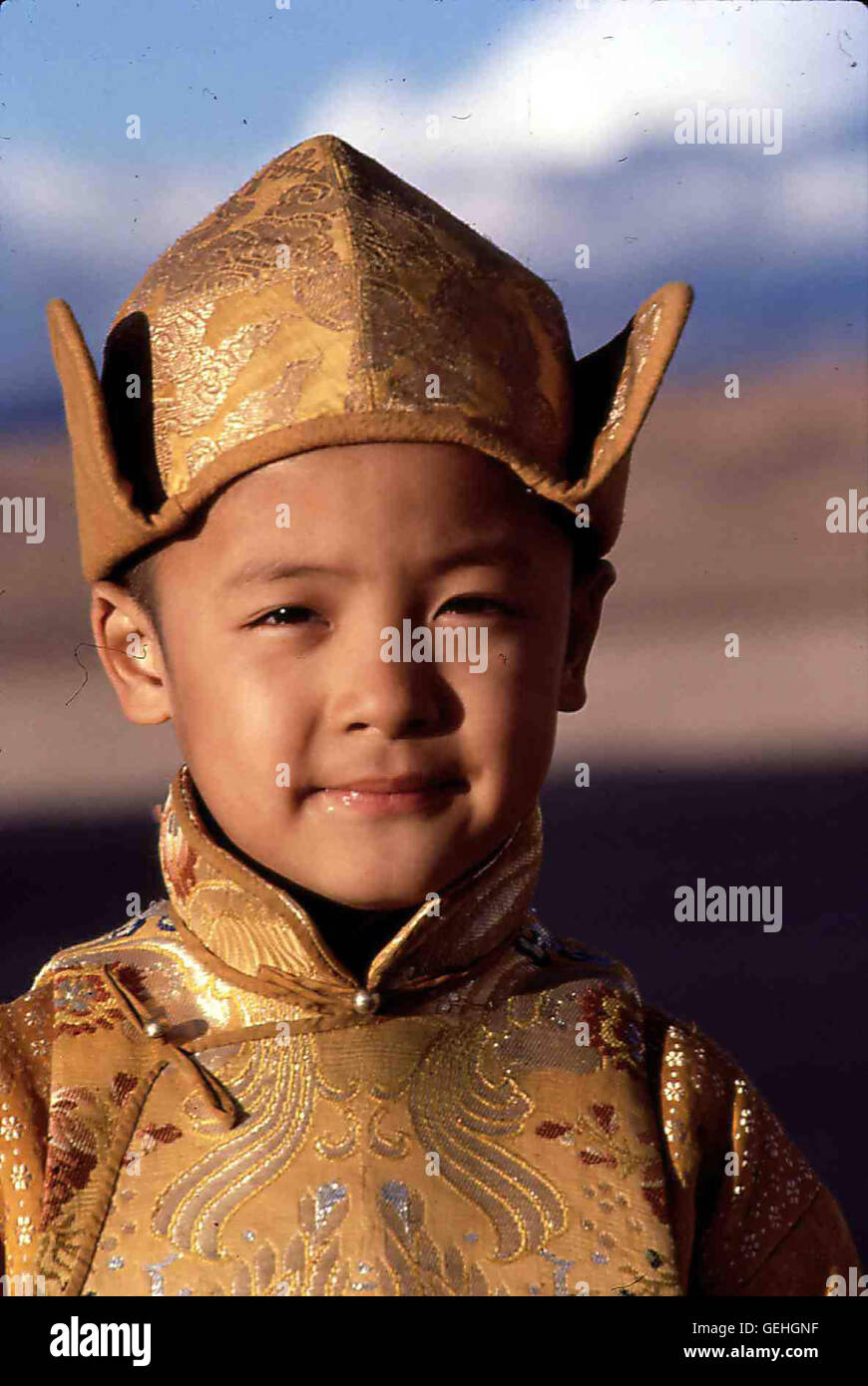 Tulku Jamyang Kunga Tenzin von der Dalai Lama du Tibet (Tulku Jamyang Kunga Tenzin) im Alter von fuenf Jahren. *** *** 1997 légende locale, Kundun Kundun, Banque D'Images