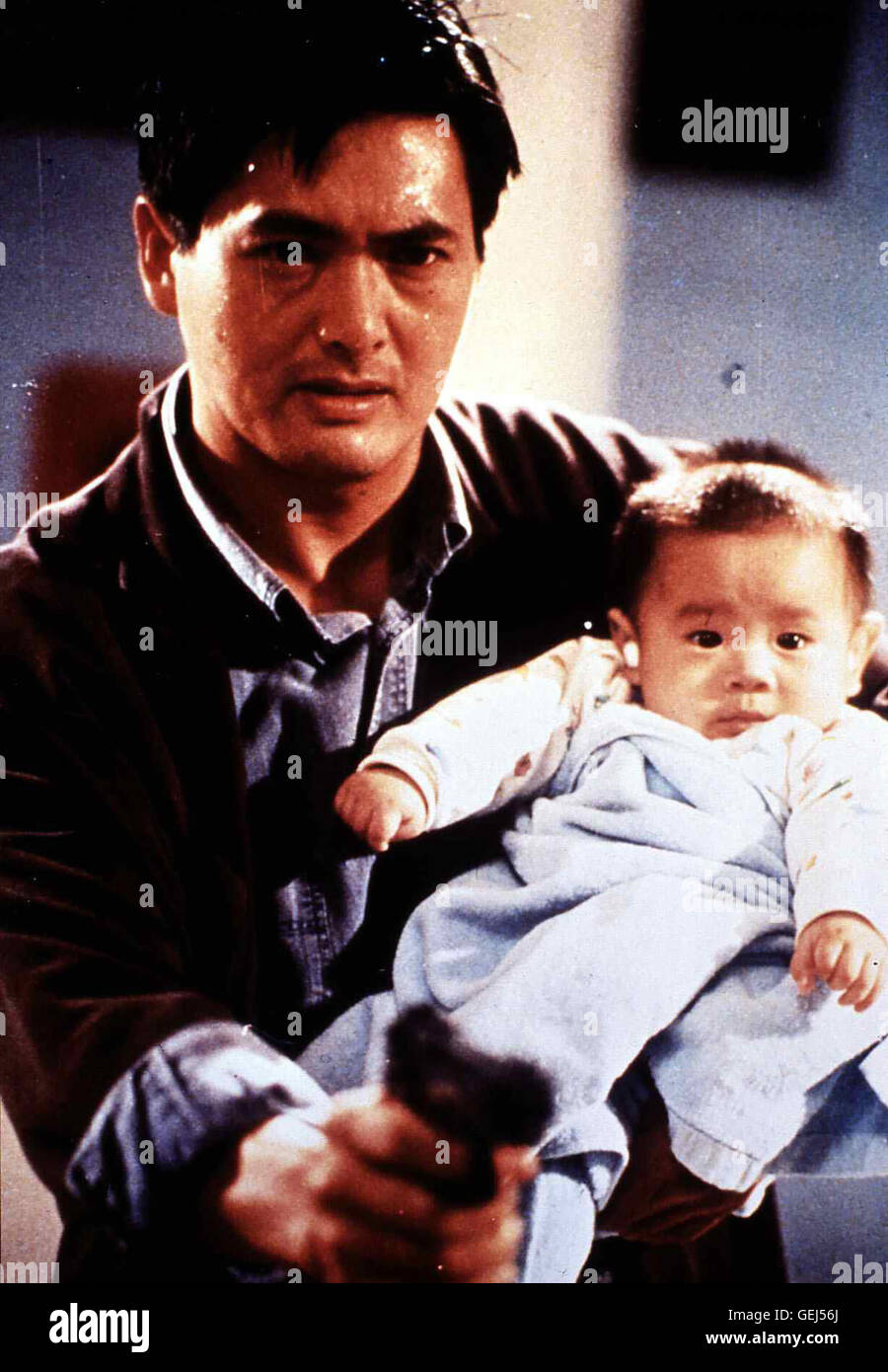 Chow Yun-Fat *** *** 1992 légende locale, Durs, Durs Banque D'Images