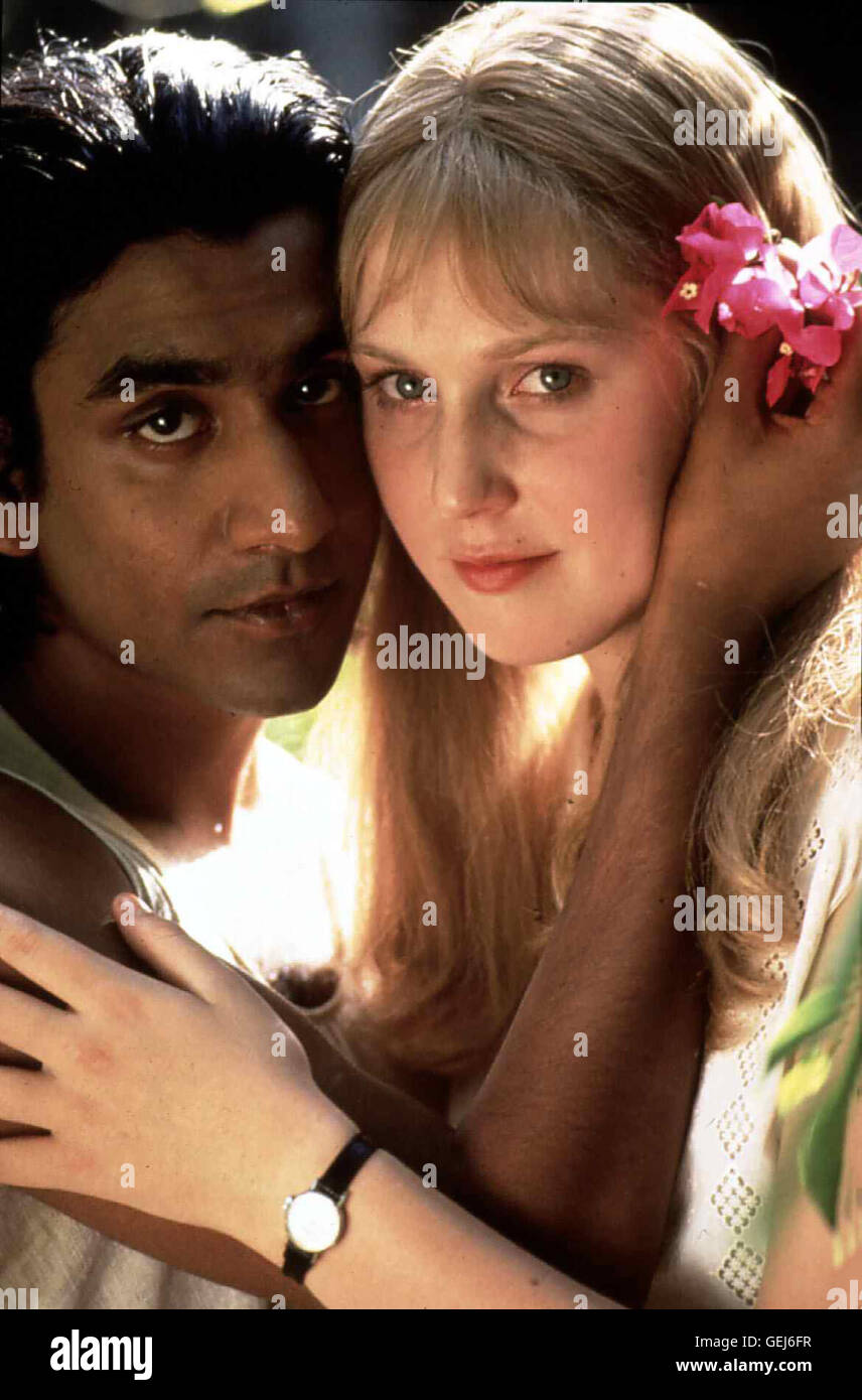Naveen Andrews, Hattie Morahan Ungluecklich sucht Una (Morhan Hattie) bei dem indischen Gaertner Ravi (Naveen Andrews) Trost. *** *** Légende locale 1996, Peacock, le printemps, Wenn der Pfau Erwacht Banque D'Images