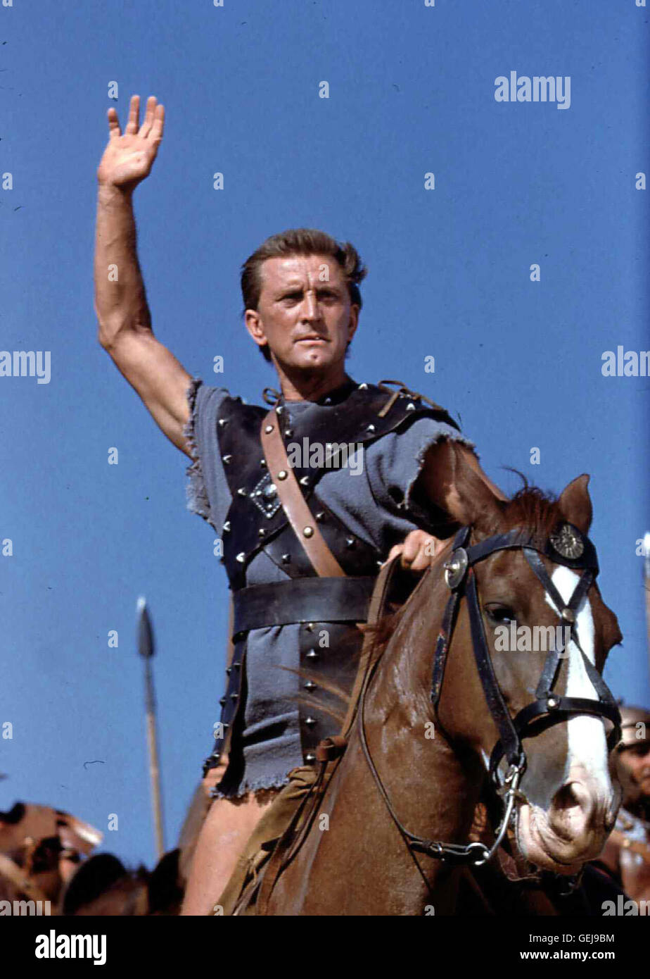Kirk Douglas immer mehr sich schliessen Maenner Sklave Spartacus (Kirk Douglas) un kaempfen und fuer ihre Freiheit. *** *** Légende locale 1960, années 1960, années 1960, er, Film Historienfilm, Spartacus, Spartakus Banque D'Images