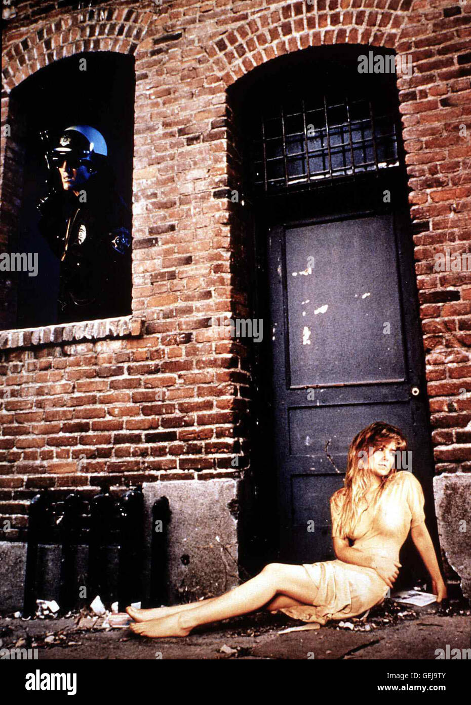 Lumley (Eb Lottimer), Dawn (Christina Applegate) *** légende locale *** 1990, rues, rues - Strassen Des Schreckens Banque D'Images