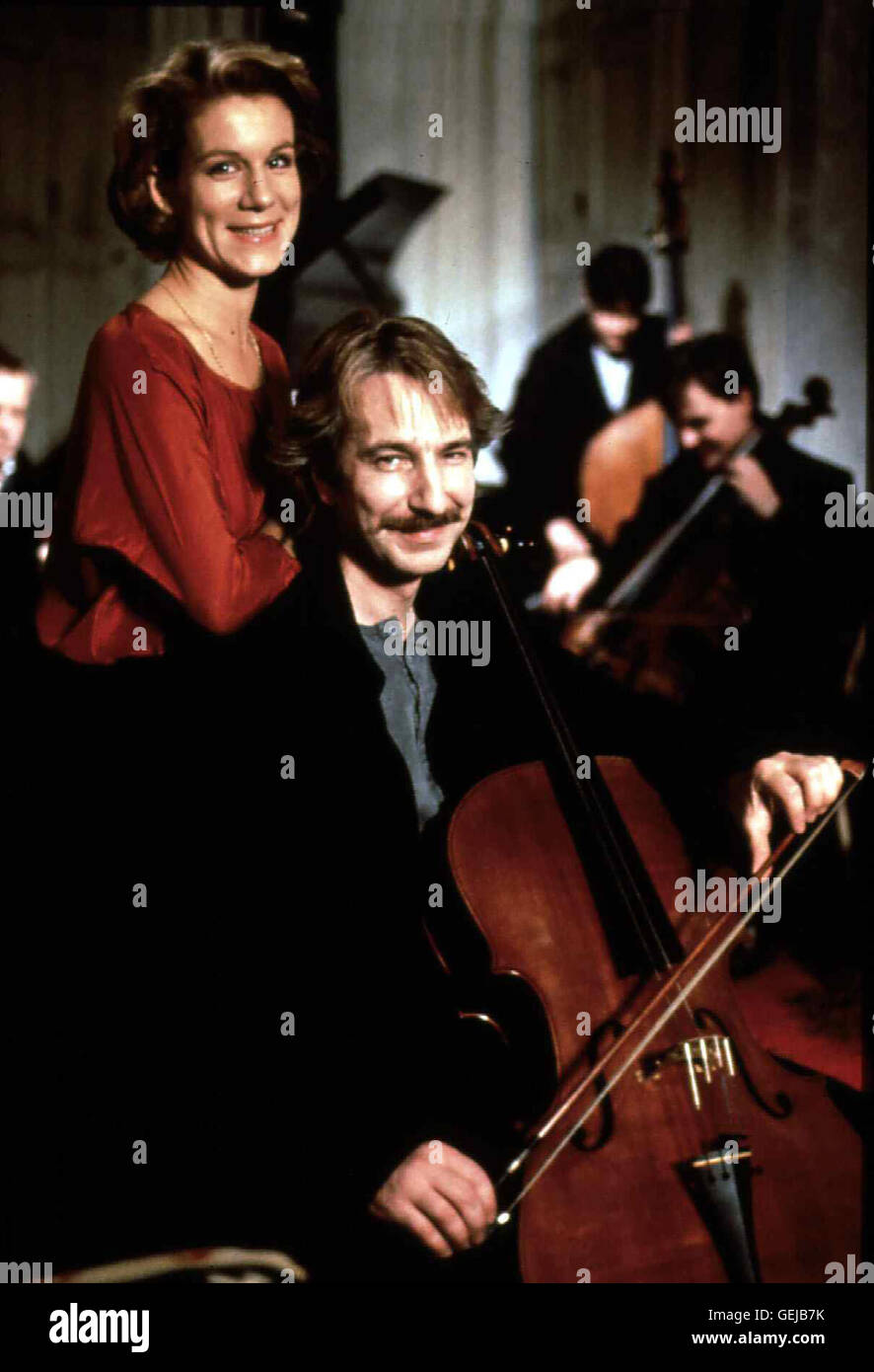 Juliet Stevenson, Alan Rickman Zum einen trauert Nina (Juliet Stevenson) Um Ihren ploetzlich gestorbenen Mann Jamie (Alan Rickman), den sie noch immer liebt und der Geist als eines Tages in Ihrem Appartment. auftaucht *** *** Légende locale 1991, vraiment, Ma Banque D'Images