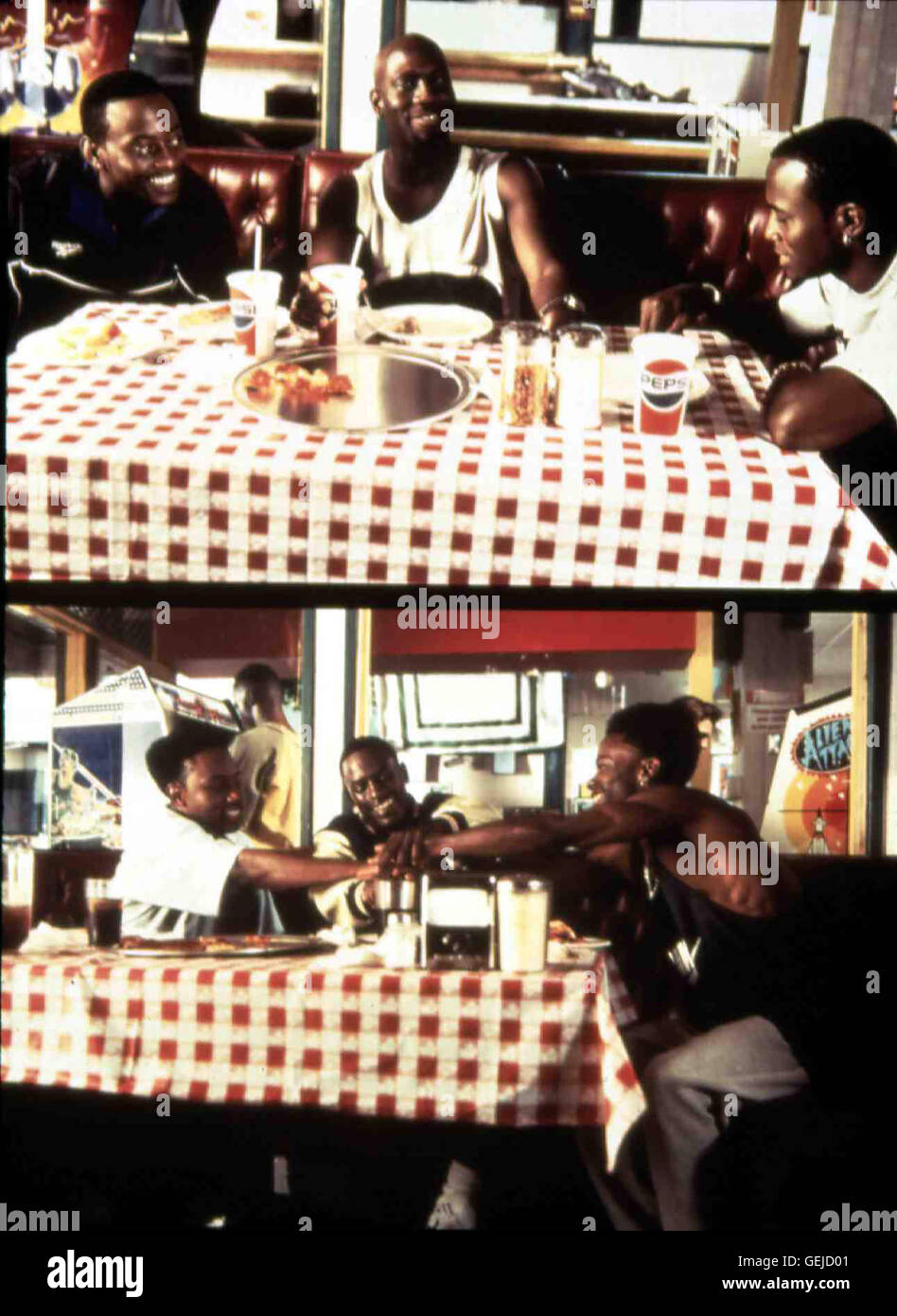 Oben ; Omar Epps, Richard T. Jones, Taye Diggs Unten ; Sean Nelson, Duane Finley, Trent Cameron *** *** 1999 légende locale, le bois, l', Jein, Ich Will Banque D'Images