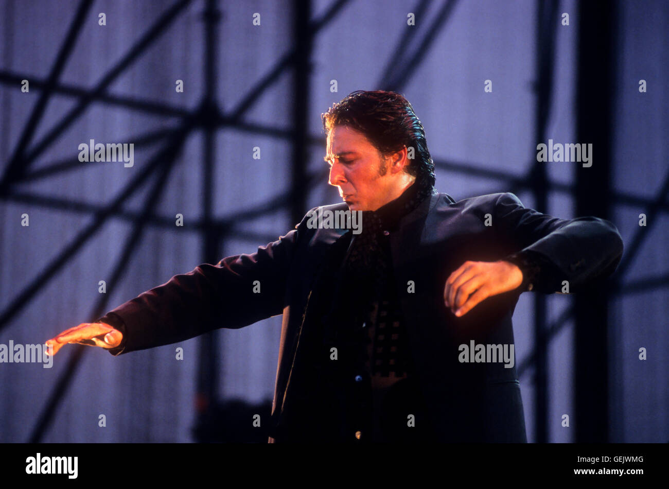 'El Pipa" (Antonio Ríos Fernández).Le Flamenco dancer.Municipal Auditorium.Séville, Andalousie, Espagne Banque D'Images