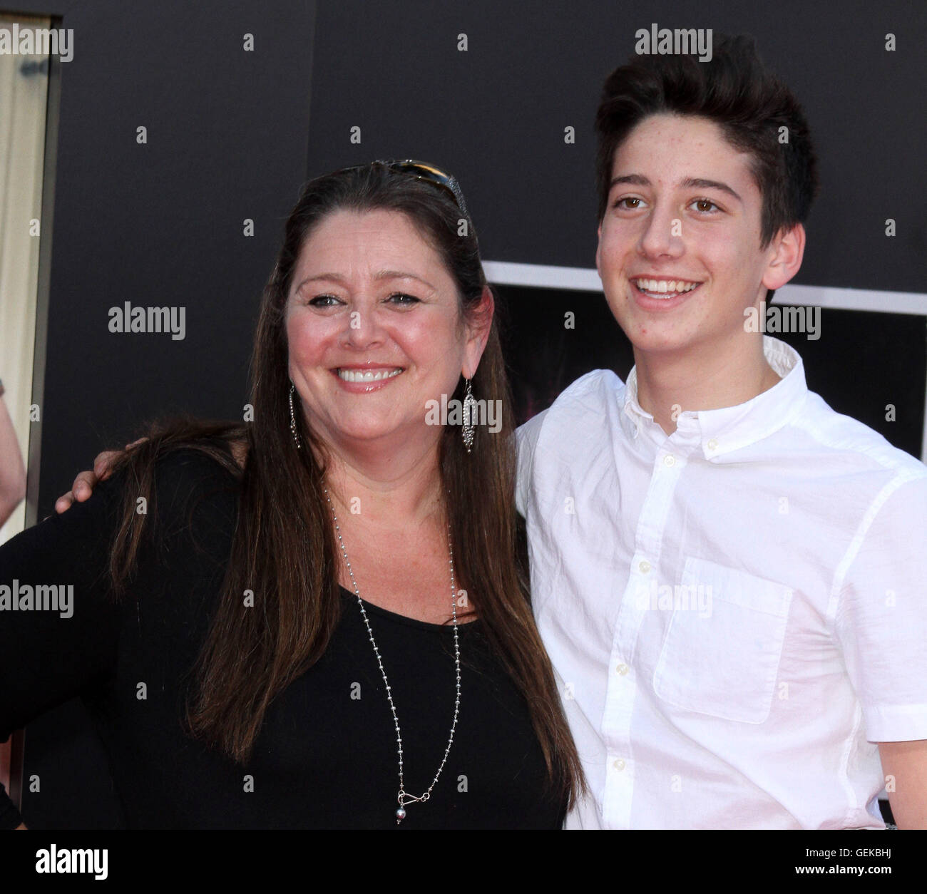 Camryn manheim and son milo Banque de photographies et d’images à haute