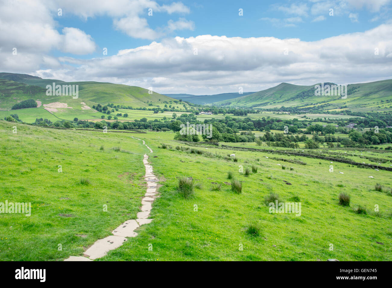 Parc national ,edale espère valley angleterre Banque D'Images