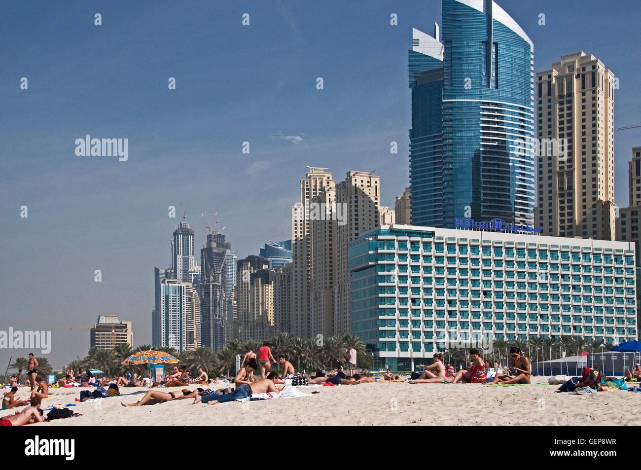 La Marina de Dubaï, Dubaï Banque D'Images