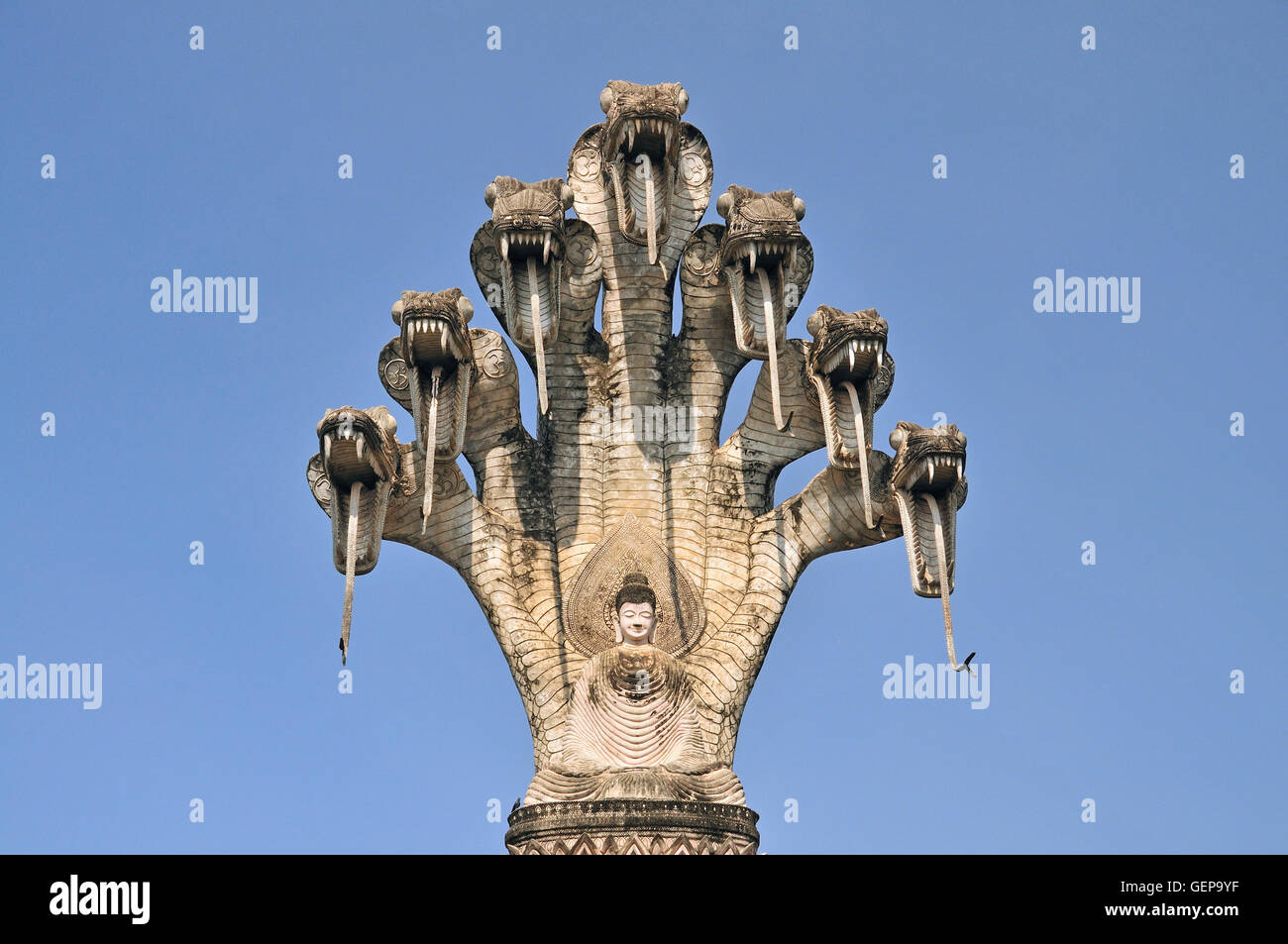 Sala Keoku, Nong Khai Banque D'Images