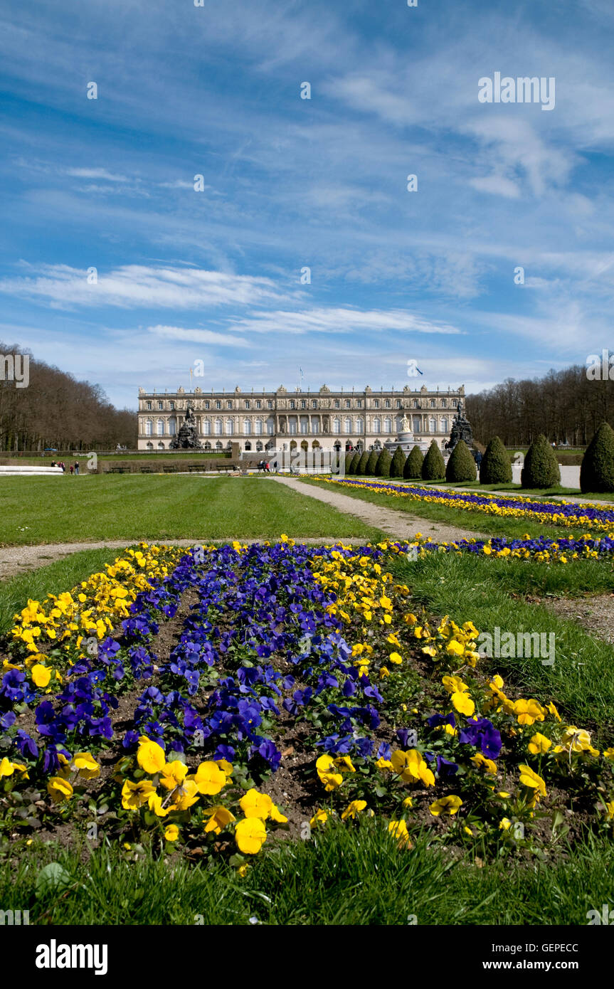 Château de Herrenchiemsee Banque D'Images