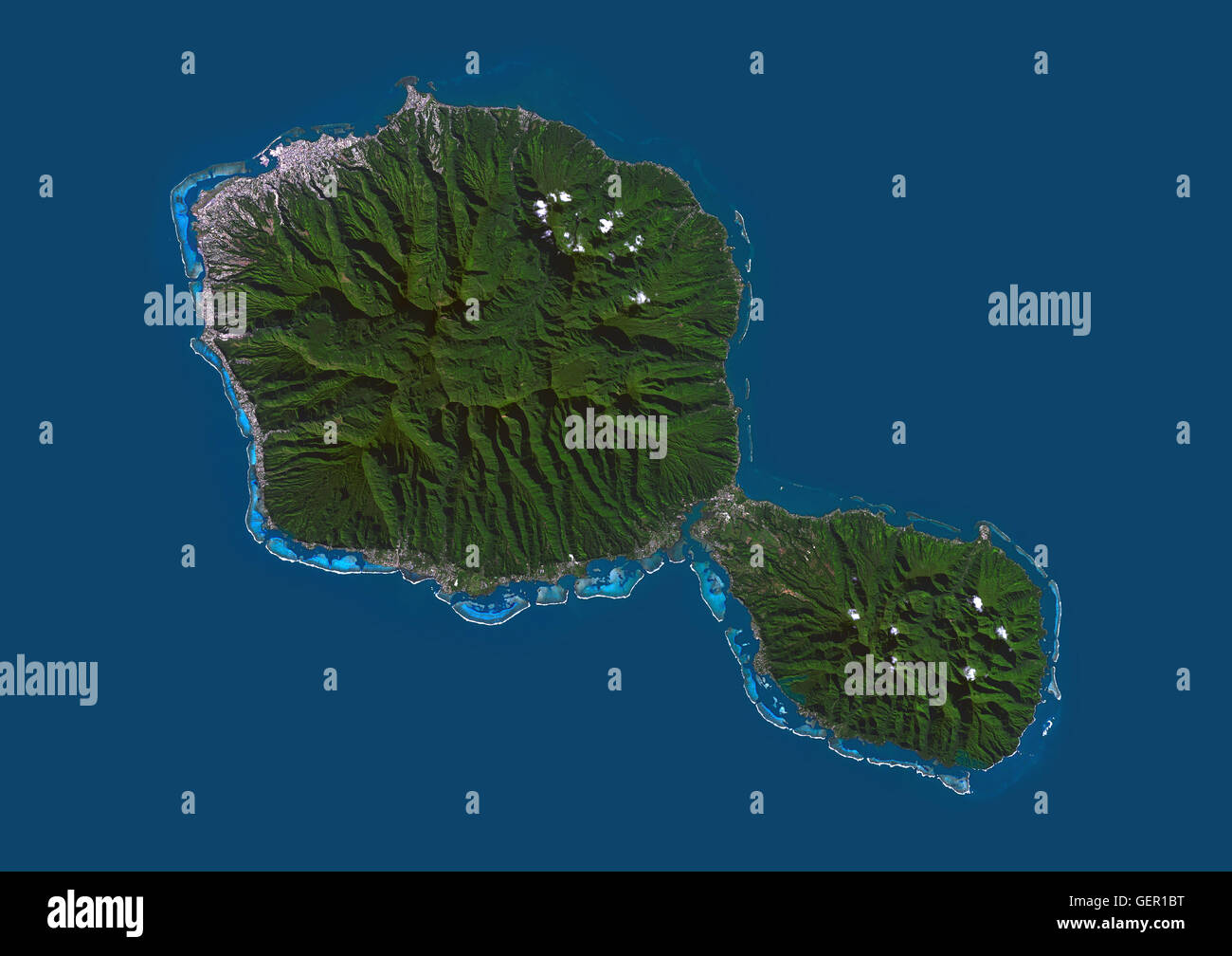 carte de tahiti satellite Vue Satellite De Tahiti Polynesie Francaise Cette Image A Ete Compile A Partir De Donnees Acquises Par Satellite Landsat 8 En 2014 Photo Stock Alamy carte de tahiti satellite