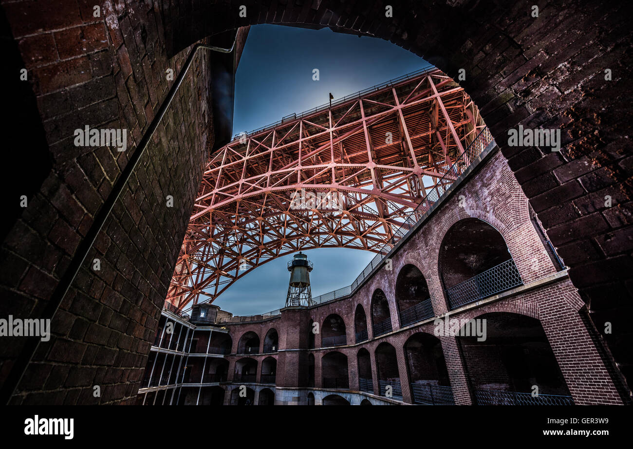 Fort Point National Historic Site Golden Gate Bridge Californie Landmark Banque D'Images