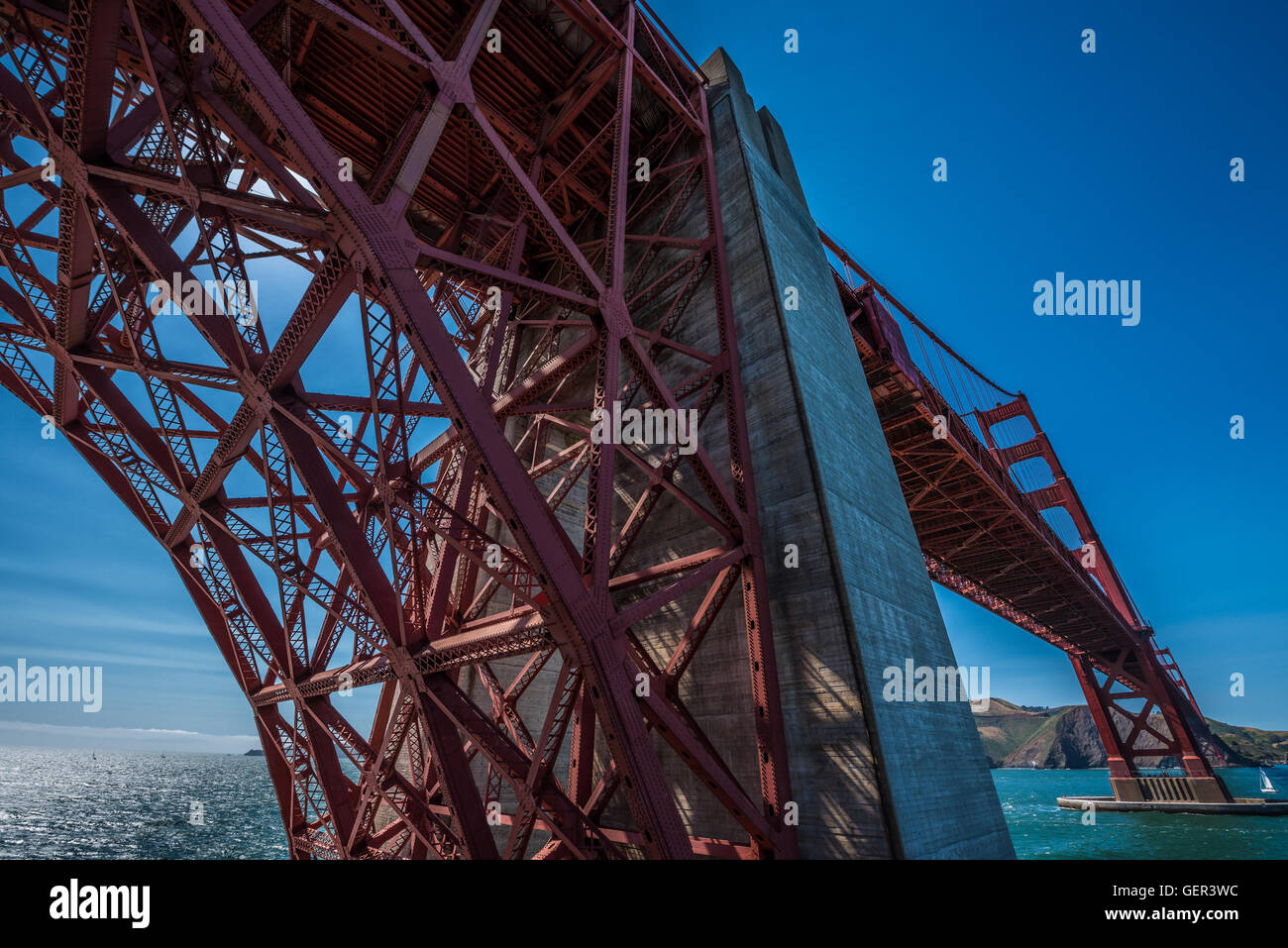 Golden Gate Bridge vu de Fort Point Banque D'Images