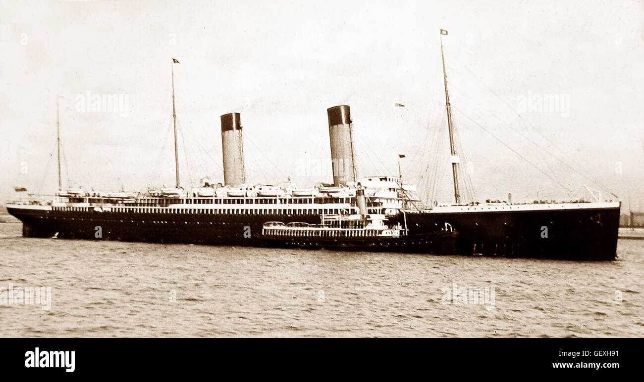 RMS Oceanic - White Star Line - début des années 1900 Banque D'Images