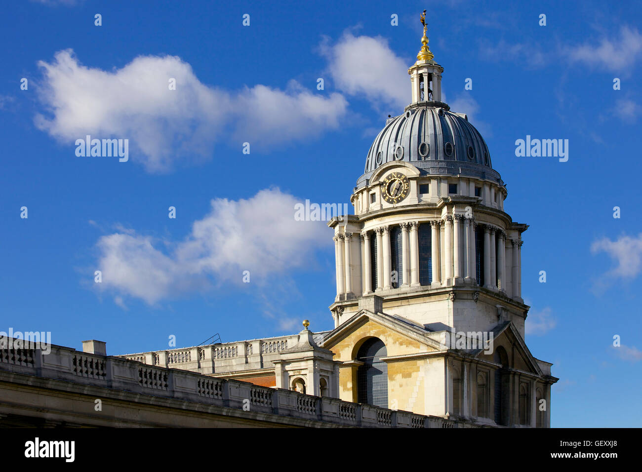 L'extérieur de l'Old Royal Naval College de Greenwich. Banque D'Images