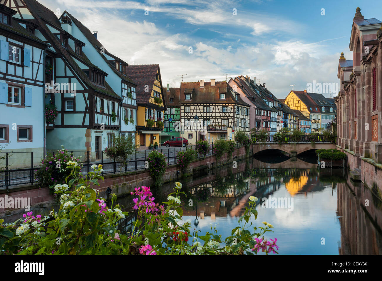 La petite Venise à Colmar. Banque D'Images