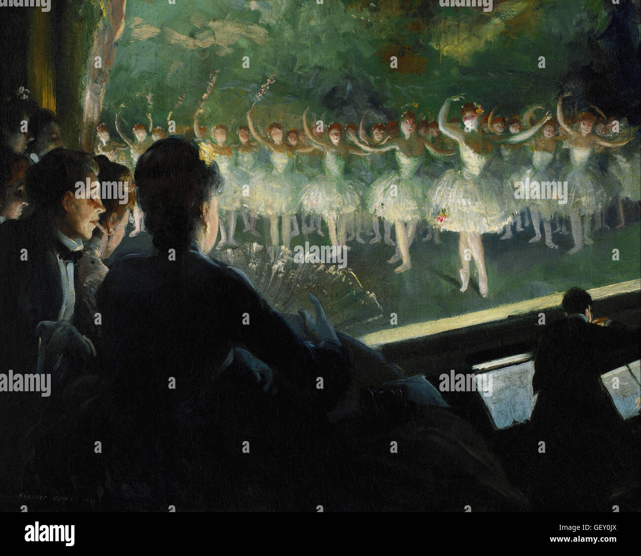 Everett Shinn - Le Ballet blanc Banque D'Images