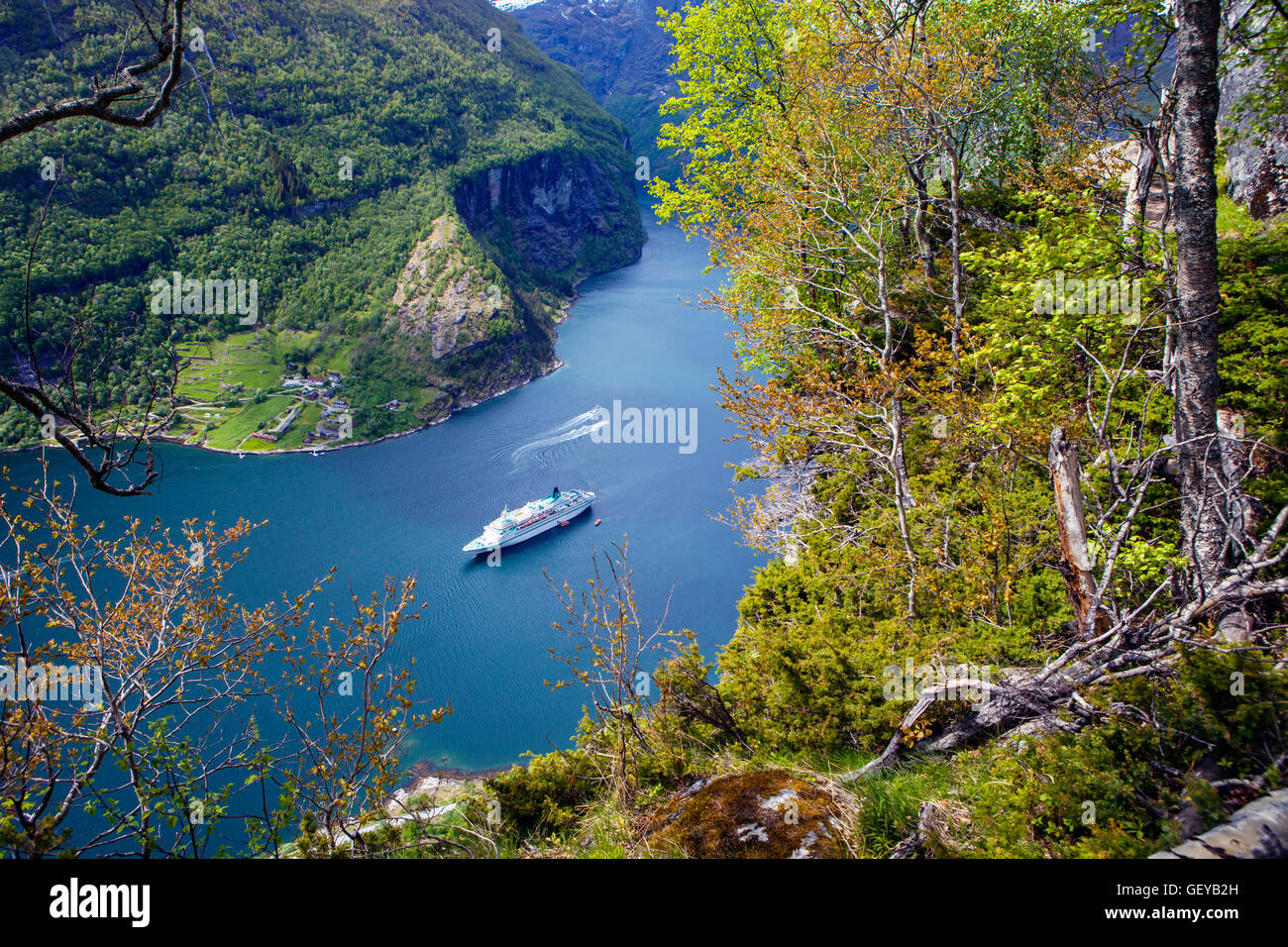 Fjord de Geiranger Banque D'Images