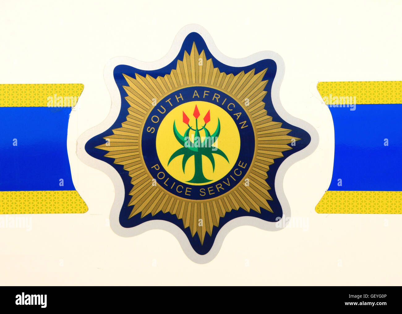 Voiture de police, Johannesburg, Gauteng, Afrique du Sud Banque D'Images