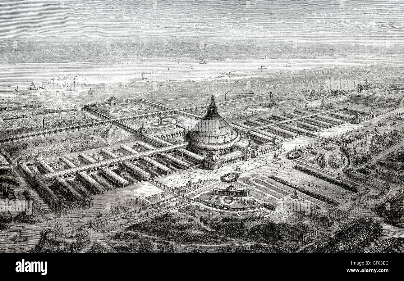 La Rotonde à Vienne, Autriche, Exposition Universelle de 1873 Banque D'Images