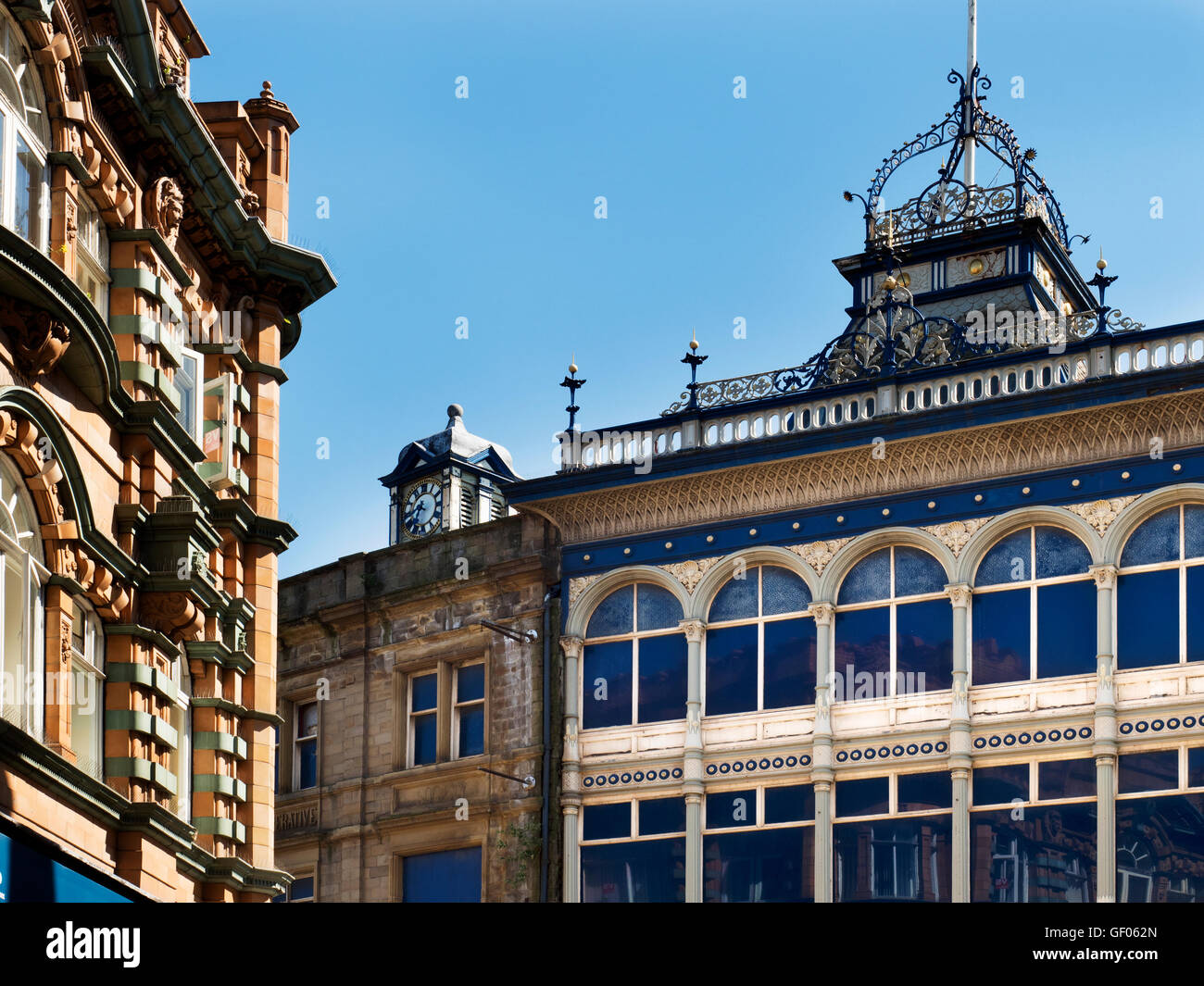 Façade en fonte de construction coopérative Barnsley Barnsley de Pall Mall South Yorkshire Angleterre Banque D'Images